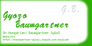 gyozo baumgartner business card