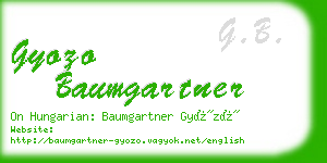 gyozo baumgartner business card